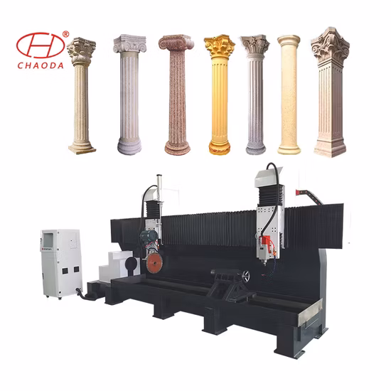 Factory Direct 3 Axis Stone CNC Router for Marble Granite Stone Roman Columns Corbel Pilasters Cylinders