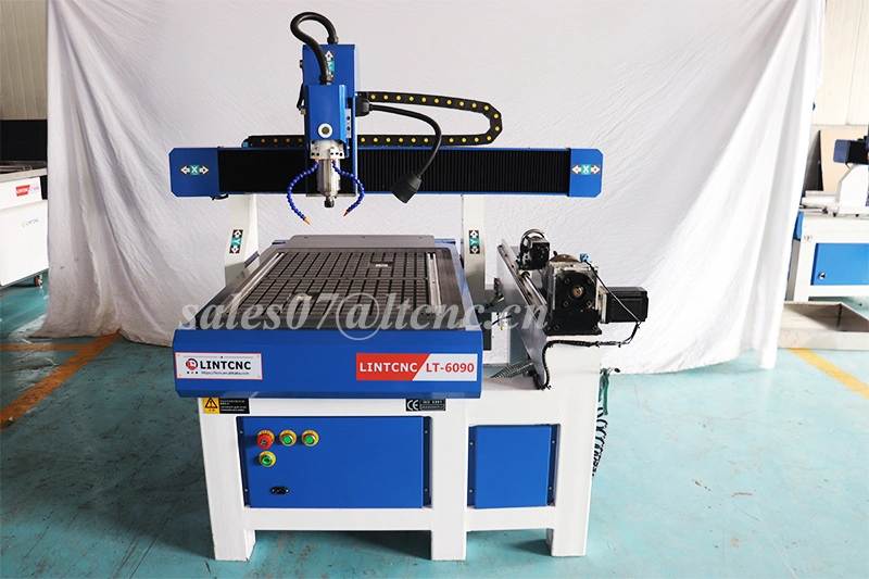 1.5kw 2.2kw Spindle 6090 9012 1212 1325 Wood Cutting 3D 4th Axis Side Rotary Axis Engraving CNC Router Machine for Metal Acrylic Steel Price